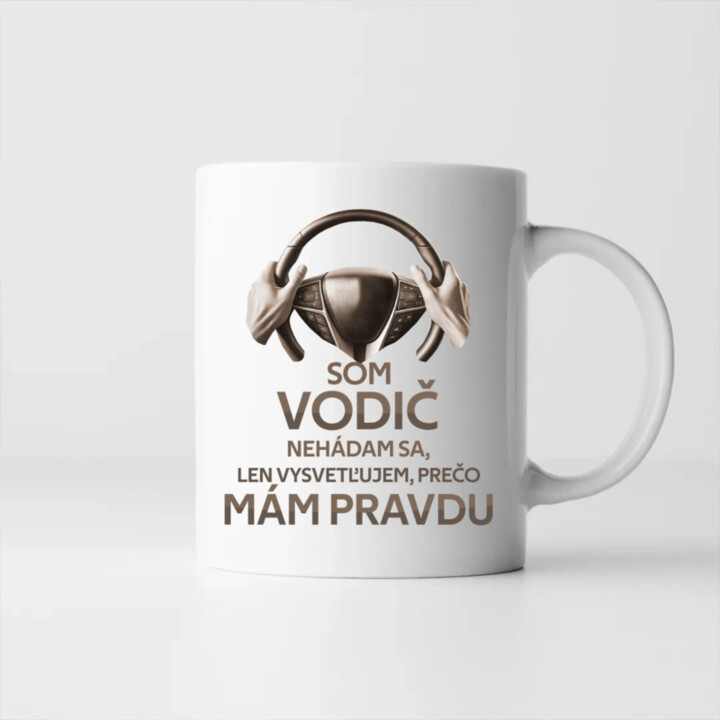 Som vodič - keramický hrnček s potlačou