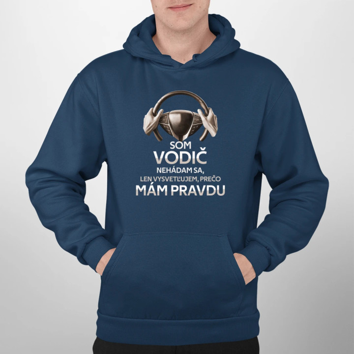 Som vodič  - pánska mikina s potlačou