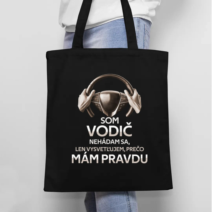 Som vodič - taška s potlačou
