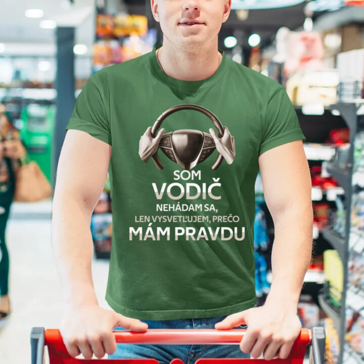 Som vodič - pánske tričko s potlačou