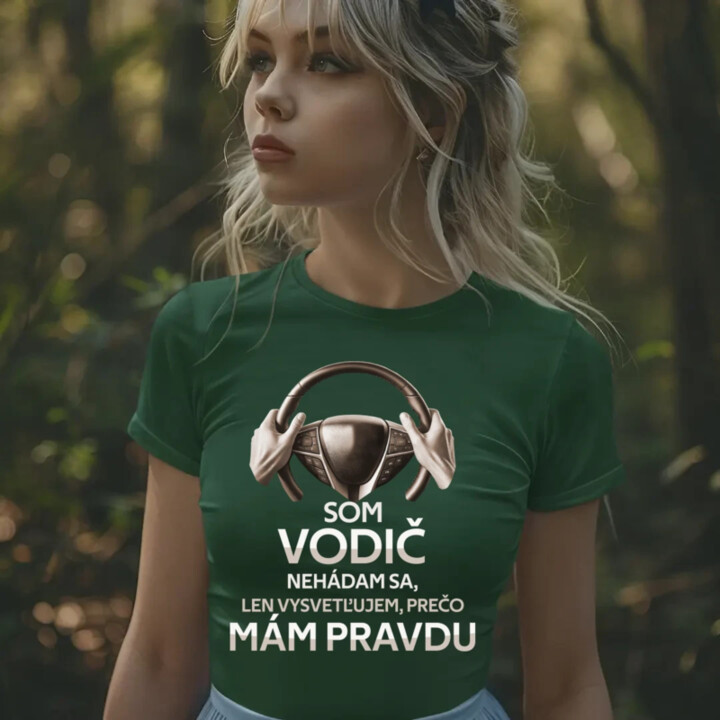 Som vodič - dámske tričko s potlačou