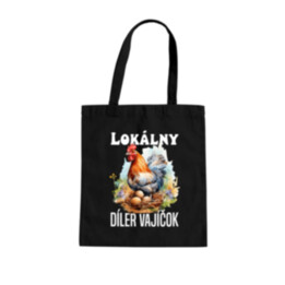 Lokálny díler vajíčok - taška s potlačou