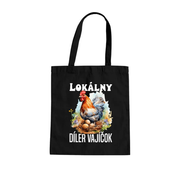 Lokálny díler vajíčok - taška s potlačou