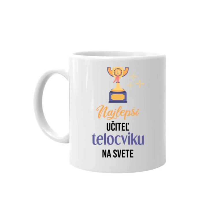 Najlepší učiteľ telocviku na svete - keramický hrnček s potlačou