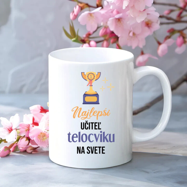 Najlepší učiteľ telocviku na svete - keramický hrnček s potlačou