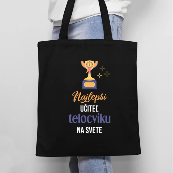 Najlepší učiteľ telocviku na svete - taška s potlačou
