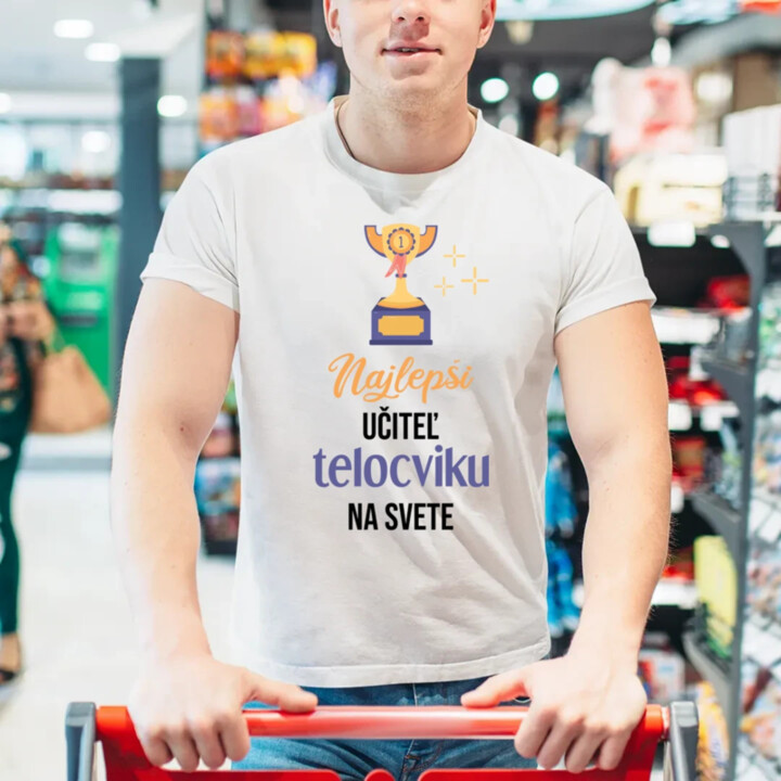 Najlepší učiteľ telocviku na svete - pánske tričko s potlačou