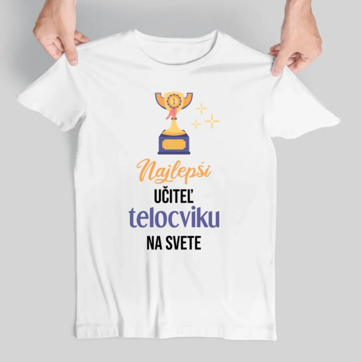 Najlepší učiteľ telocviku na svete - pánske tričko s potlačou