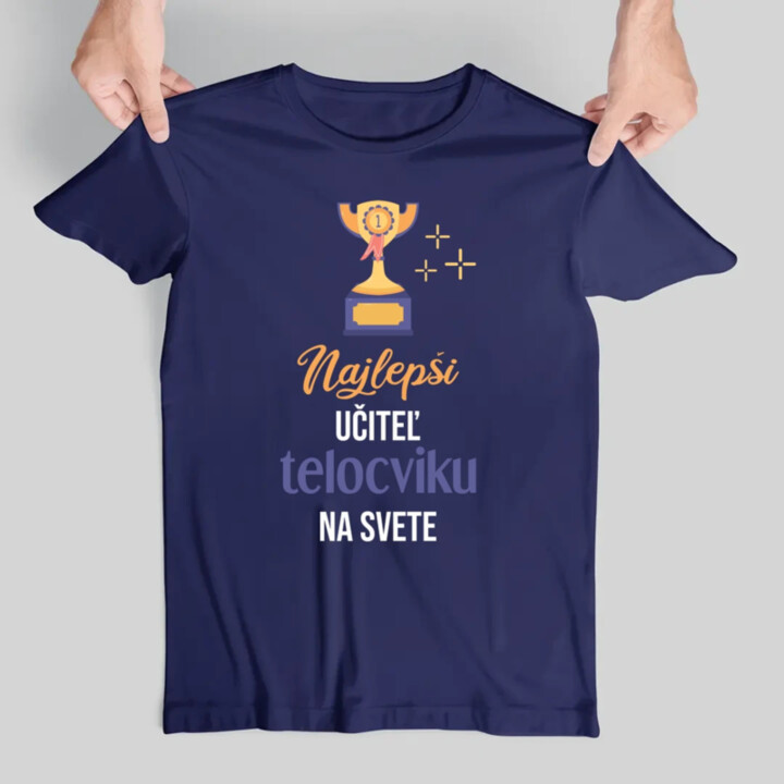 Najlepší učiteľ telocviku na svete - pánske tričko s potlačou