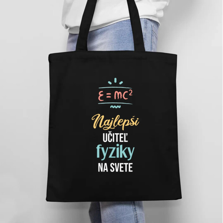Najlepší učiteľ fyziky na svete - taška s potlačou