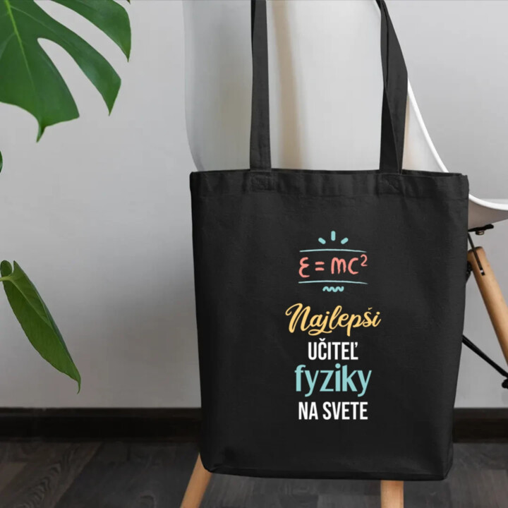 Najlepší učiteľ fyziky na svete - taška s potlačou