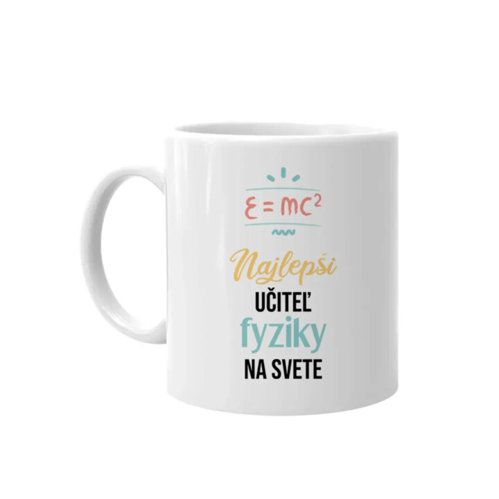 Najlepší učiteľ fyziky na svete - keramický hrnček s potlačou