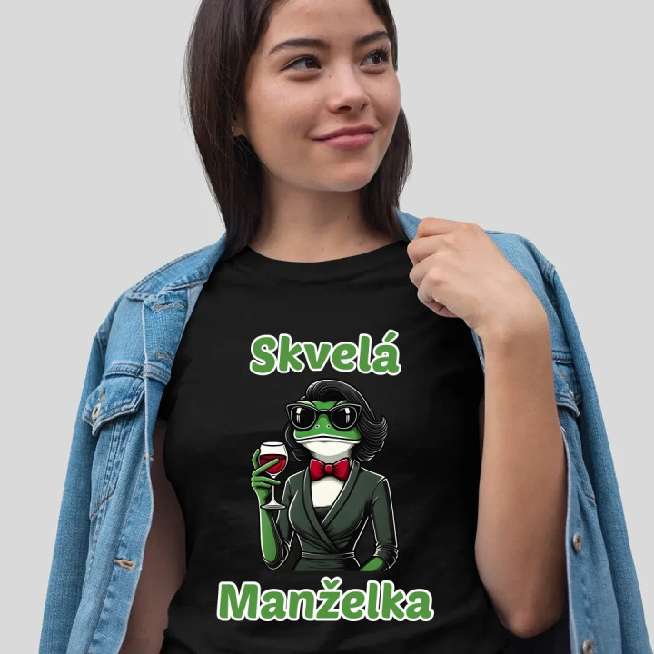Skvelá manželka - dámske tričko s potlačou