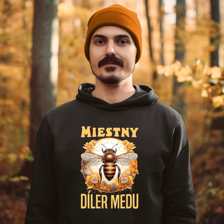 Miestny díler medu  - pánska mikina s potlačou