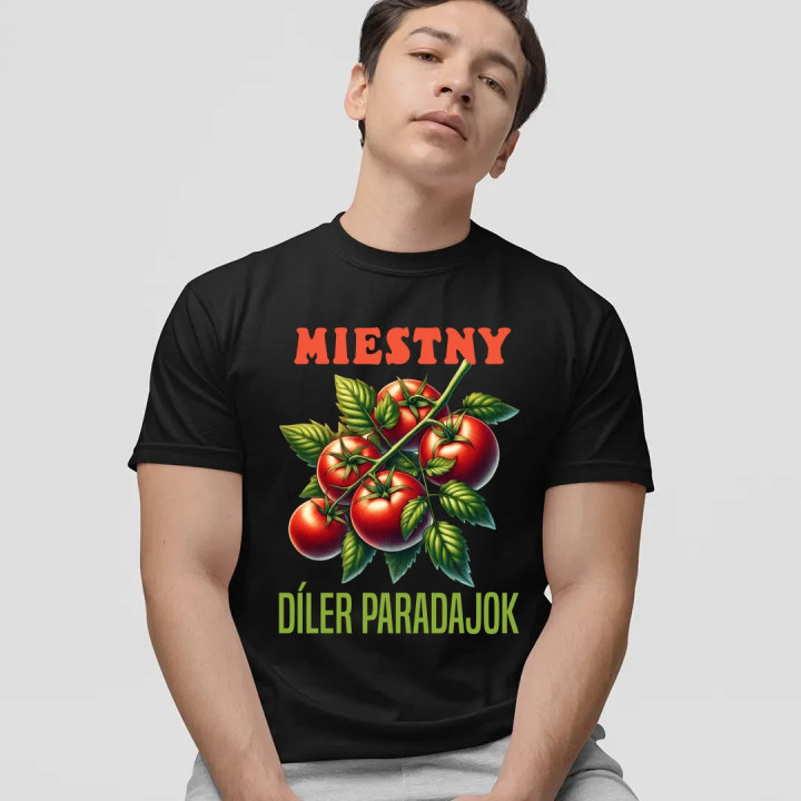 Miestny díler paradajok - pánske tričko s potlačou
