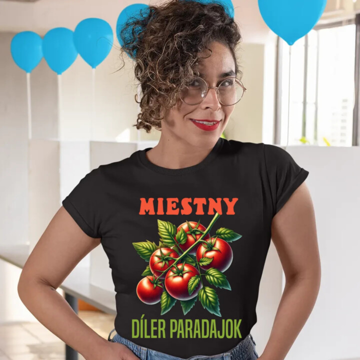 Miestny díler paradajok - dámske tričko s potlačou