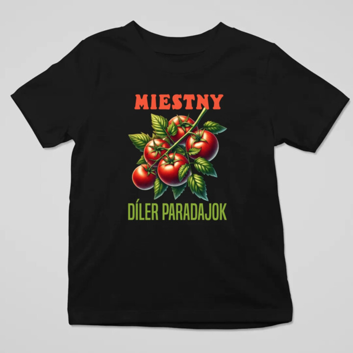 Miestny díler paradajok - detské tričko s potlačou
