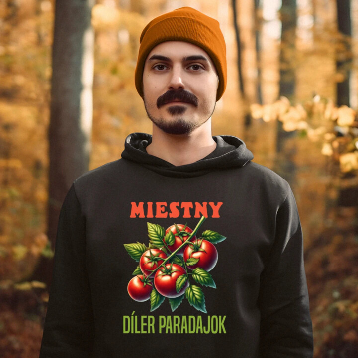 Miestny díler paradajok  - pánska mikina s potlačou
