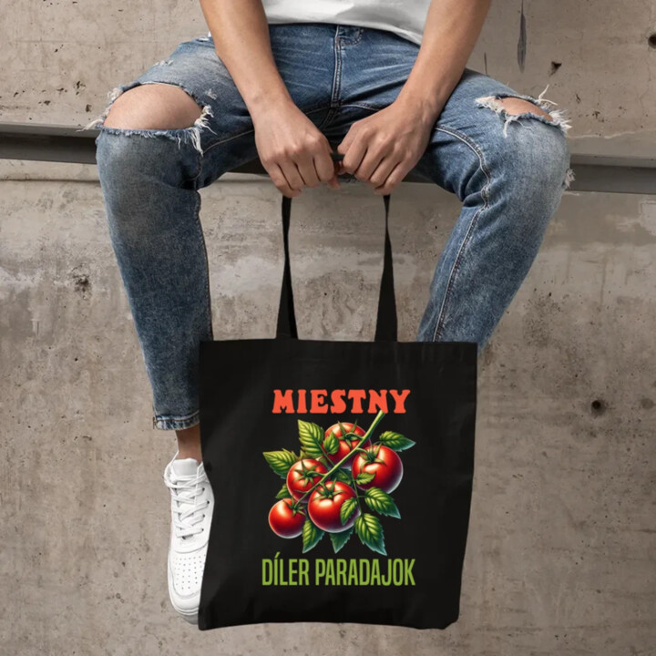 Miestny díler paradajok - taška s potlačou