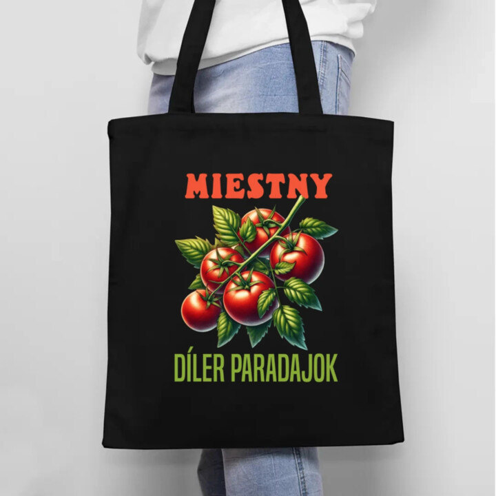 Miestny díler paradajok - taška s potlačou