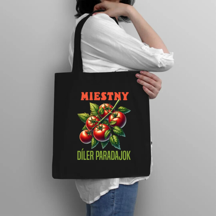 Miestny díler paradajok - taška s potlačou