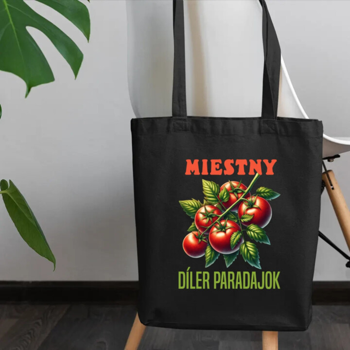 Miestny díler paradajok - taška s potlačou