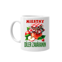 Miestny díler zaváranín - keramický hrnček s potlačou