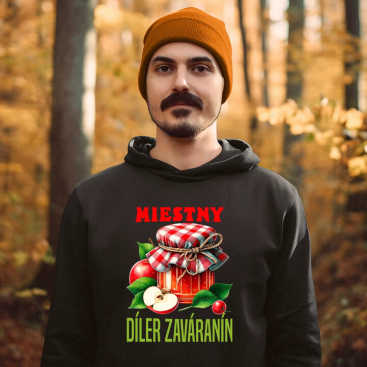 Miestny díler zaváranín  - pánska mikina s potlačou