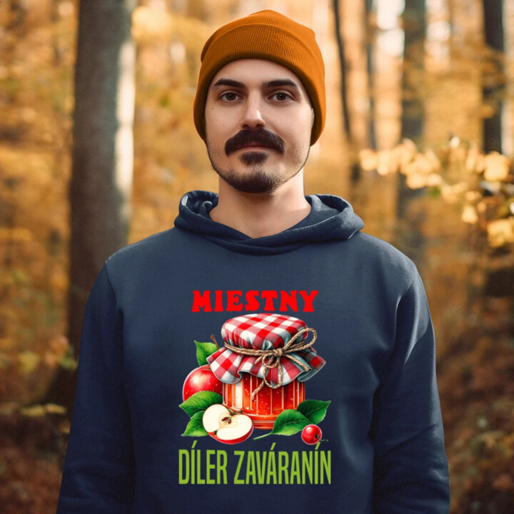 Miestny díler zaváranín  - pánska mikina s potlačou