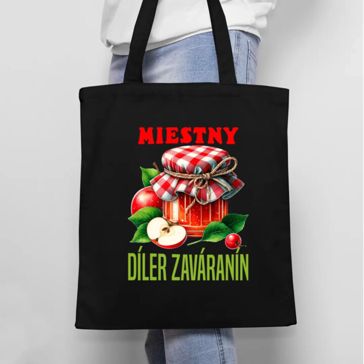 Miestny díler zaváranín - taška s potlačou
