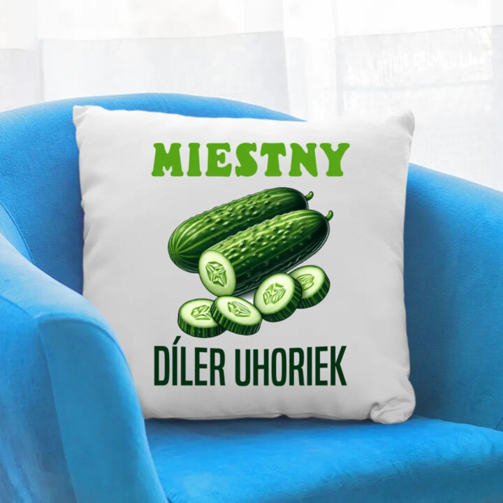 Miestny díler uhoriek - vankúš s potlačou