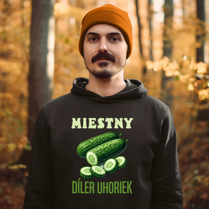 Miestny díler uhoriek  - pánska mikina s potlačou