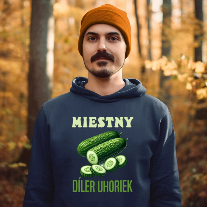Miestny díler uhoriek  - pánska mikina s potlačou