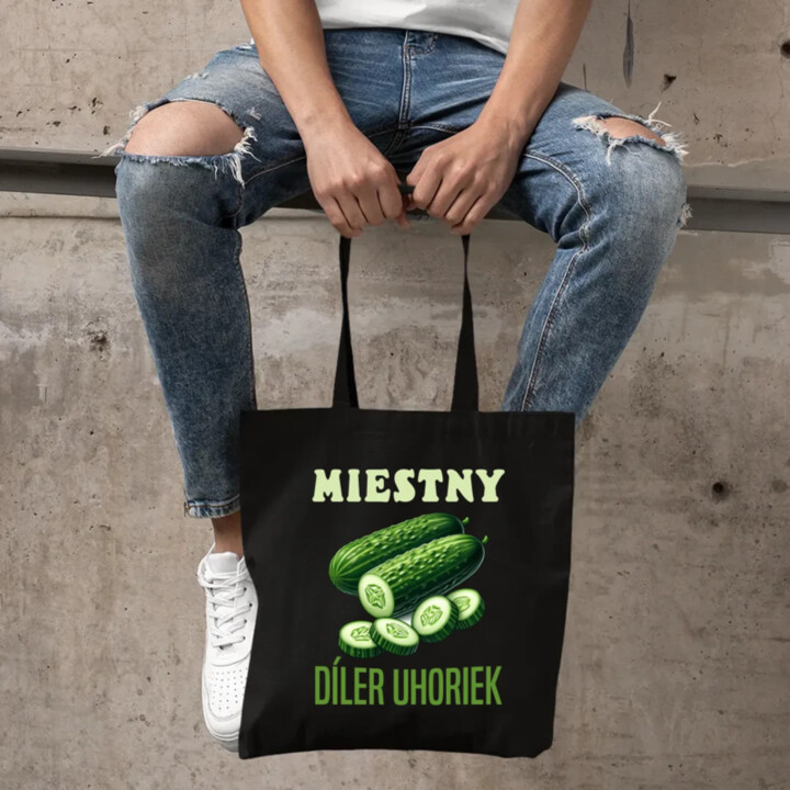Miestny díler uhoriek - taška s potlačou