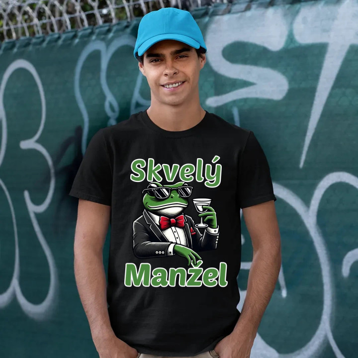 Skvelý manžel - pánske tričko s potlačou