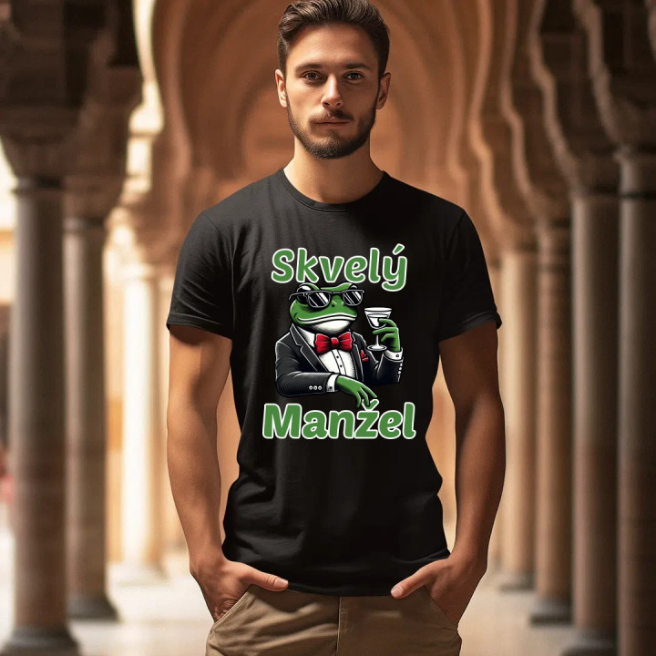 Skvelý manžel - pánske tričko s potlačou