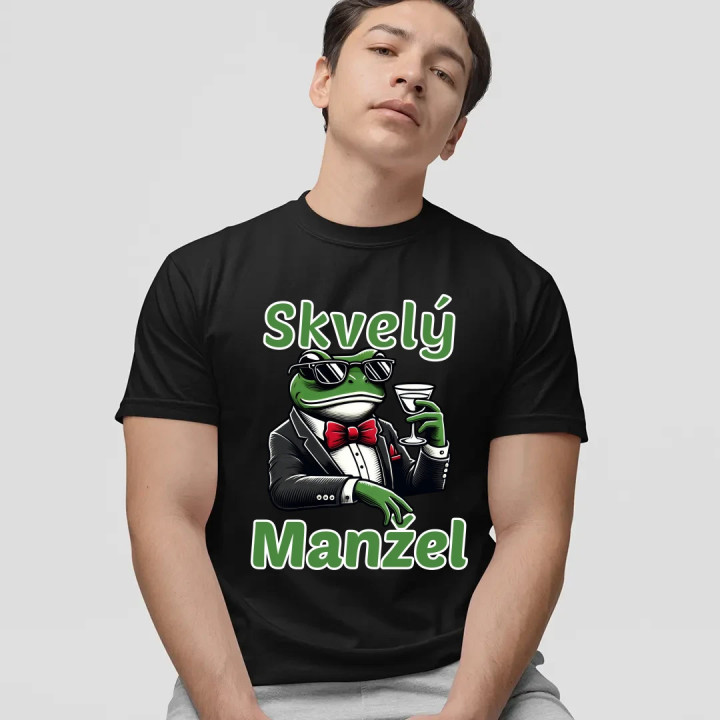 Skvelý manžel - pánske tričko s potlačou