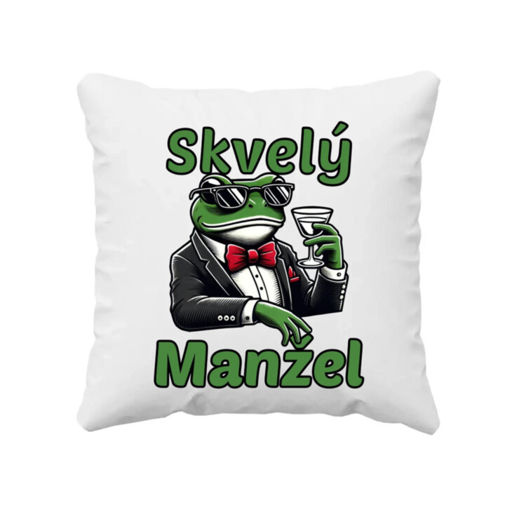 Skvelý manžel - vankúš s potlačou