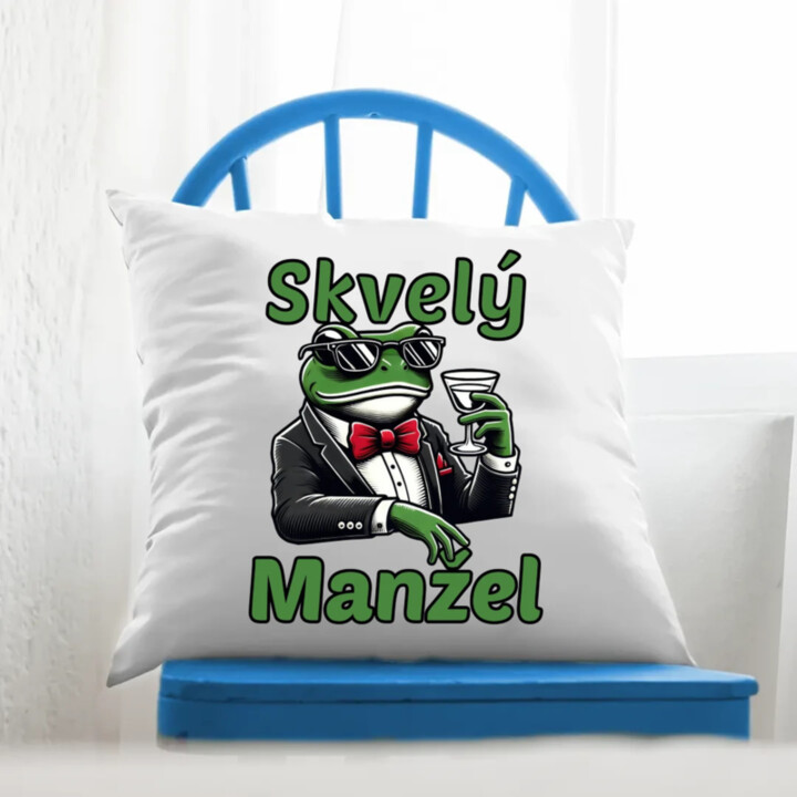 Skvelý manžel - vankúš s potlačou