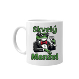 Skvelý manžel - keramický hrnček s potlačou