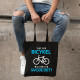 Viac ako bicykel, milujem len svoje deti - taška s potlačou