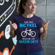 Viac ako bicykel, milujem len svoje deti - dámske tričko s potlačou
