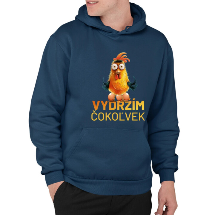 Vydržím čokoľvek  - pánska mikina s potlačou