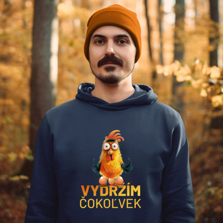 Vydržím čokoľvek  - pánska mikina s potlačou