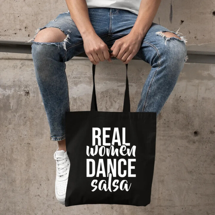 Real women dance salsa - taška s potlačou