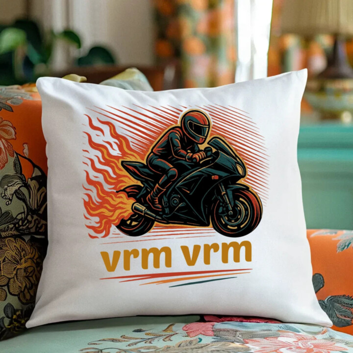 vrm, vrm - vankúš s potlačou