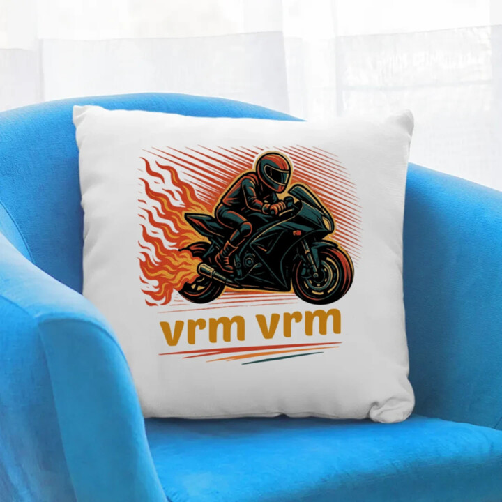vrm, vrm - vankúš s potlačou