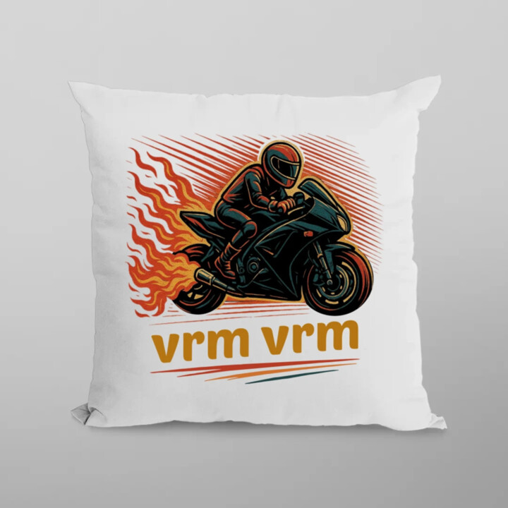vrm, vrm - vankúš s potlačou