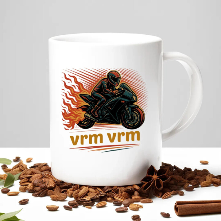 vrm, vrm - keramický hrnček s potlačou