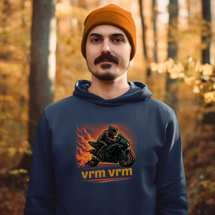 vrm, vrm  - pánska mikina s potlačou